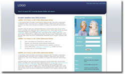 Wide Blue Landing Pages - CnoteWebsites.com